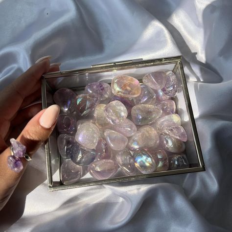 BUY 3 GET 1 FREE offer available on ALL tumbled stones 💘✨ www.mysacredsoul.co.uk #crystalshop #crystalshopuk #onlinecrystalshop #smallcrystalbusiness #tumbledstone #tumbledstones #tumblestones #pocketstones #crystalmeanings #crystalshapes #healingstones #crystalsforbeginners #healingenergy #crystalhealer #pocketstones #healingstones #healingenergy Modern Alchemy, Aura Amethyst, Real Crystals, Amethyst Tumbled, Crystal Healer, Aura Crystals, Perspective On Life, Crystal Shapes, Energy Flow