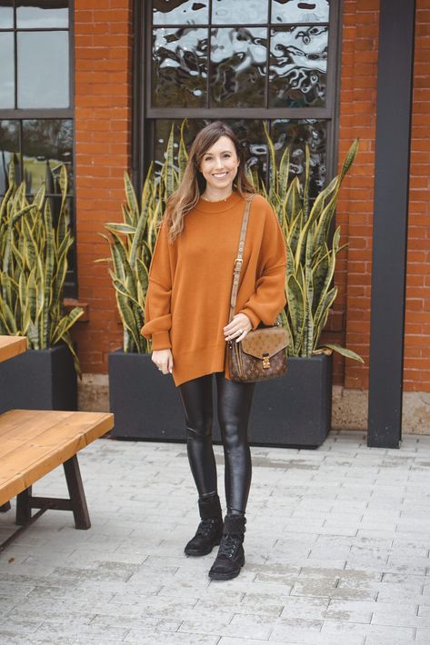 free people rust easy street tunic with spanx leggings and combat boots and louis vuitton pochette metis reverse monogram Free People Easy Street Tunic Outfit, Free People Tunic Outfit, December Outfit Ideas, Pochette Metis Reverse, January Outfit, Leggings And Combat Boots, Easy Street Tunic, January Outfits, Chicwish Skirt