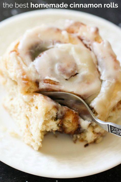 The BEST Homemade Cinnamon Rolls | Six Sisters' Stuff Scratch Cinnamon Rolls, Best Homemade Cinnamon Rolls, Cake Mix Cinnamon Rolls, Cinnamon Rolls With Cream Cheese, Cinnamon Rolls With Cream, Rolls Homemade, Cinnamon Roll Recipe Homemade, Six Sisters Stuff, Homemade Cinnamon Rolls