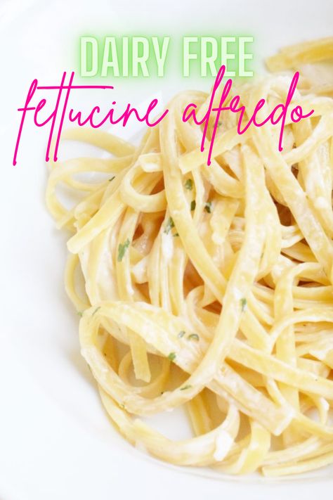 Non Dairy Pasta Dishes, Lactose Free Chicken Alfredo, Alfredo Sauce Recipe Dairy Free, Dairy Free Fettuccine Alfredo, Lactose Free Alfredo Sauce Recipe, Lactose Free Alfredo Sauce, Dairy Free Alfredo Sauce Easy, Non Dairy Alfredo Sauce, Non Dairy Alfredo Sauce Recipe