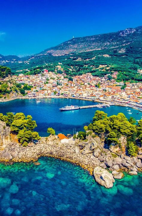 Parga Greece - Parga Travel Guide 2021 | Greeka Parga Greece, Grecia Santorini, Places In Greece, Greece Beach, Greece Travel Guide, Size Matters, Visiting Greece, Dream Travel Destinations, Thessaloniki