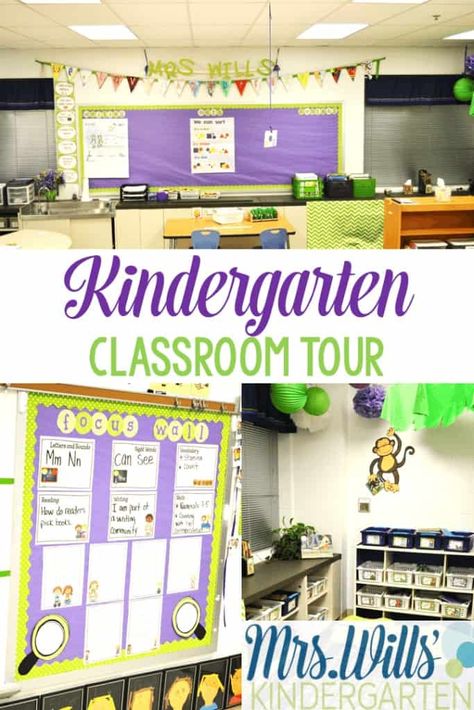 Kindergarten Classroom Tour! Looking for ideas to organize your classroom at the beginning of the year? Need lesson plans to start the year off? This post will give you some easy ideas and tips! Classroom Kindergarten Layout, Kindergarten Classroom Arrangement, Amplify Kindergarten, Kindergarten Room Set Up, Kindergarten Classroom Layout, Teaching Decor, Kindergarten Classroom Design, Kindergarten Classroom Themes, Kindergarten Classroom Setup