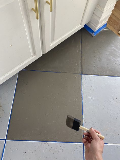 Peel And Stick Slate Floor Tile, Paint Tile To Look Like Slate, Painting Tile To Look Like Slate, Bathroom With Slate Floor, Flooring Over Tile Floor, Paint Kitchen Tile Floor, Painting Kitchen Floor Tiles, Painting Slate Tiles, Painted Tile Floor Kitchen