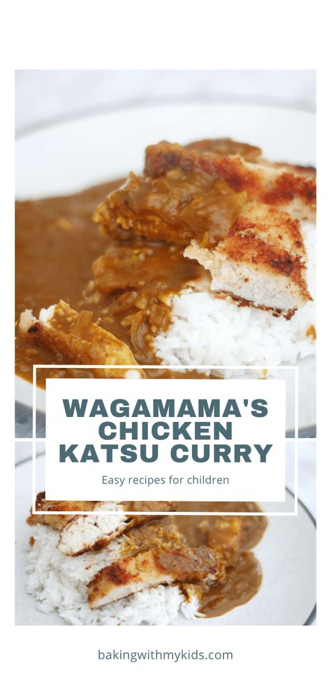 Wagamama shared the secrets of their famous chicken katsu curry so here's the recipe ready to make from scratch at home. And the best news is it's easy enough for kids to do. Easy Katsu Sauce, Katsu Curry Recipe Wagamama, Japanese Chicken Katsu Curry, Japanese Curry From Scratch, Easy Chicken Katsu Recipe, Japanese Curry Recipe From Scratch, Wagamama Katsu Curry, Katsura Curry, Katsu Curry Sauce Recipe