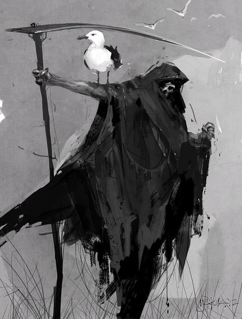 by Mr--Jack Grim Reaper Drawing, Reaper Drawing, Don't Fear The Reaper, Grim Reaper Art, The Grim, Grim Reaper, Gothic Art, Character Design Inspiration, Dark Art