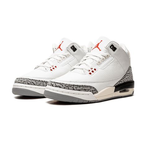 The Air Jordan 3 Retro GS ‘White Cement Reimagined’ is a modern twist on a classic design, offering a fresh perspective on the iconic silhouette. Designed with younger sneaker enthusiasts in mind, this grade school (GS) version maintains the legendary aesthetics while integrating updated materials for enhanced durability and comfort. The upper features a pristine [...] Jordan 3 White Cement Reimagined, Jordan 3 Cement, Jordan 3 White Cement, White Cement Reimagined, Air Jordan Retro 3, Cute Jordans, Jordan 3s, Zoom 2k, Streetwear Store