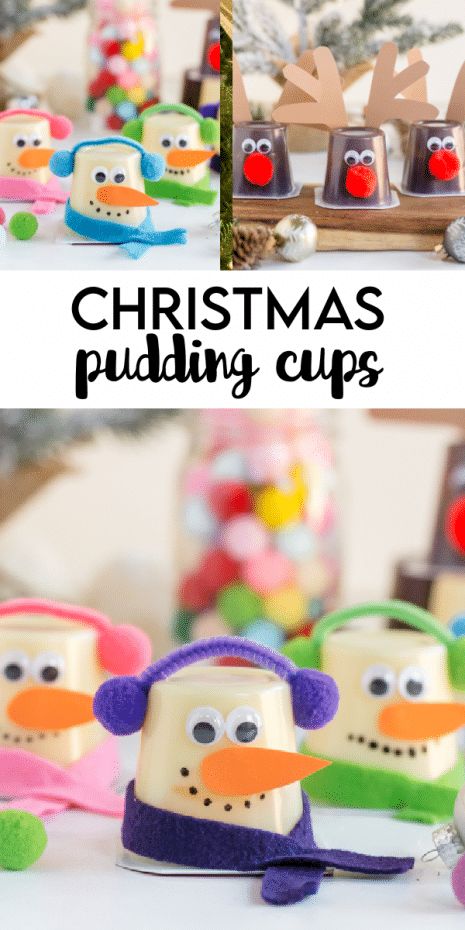 Christmas Pudding Cups, Christmas School Treats, Small Party Favors, Preschool Christmas Party, Kids Christmas Treats, Christmas Classroom Treats, Christmas Party Treats, School Christmas Party, Christmas Treat Bags