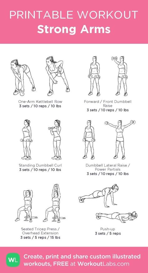 Strong Arm Workout Women, Arm Weight Workout, Strong Arm Workout, Arm Workout Gym, Workout Labs, Arm Exercise, Workout Gym Routine, Printable Workout, Gym Workout Plan For Women