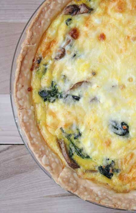 Spinach Mushroom Quiche Recipe | 5DollarDinners.com Spinach Mushroom Quiche, Quiche Crustless, Dollar Dinners, Dinner Spinach, Quiche Breakfast, Dinner Sunday, Feta Quiche, 5 Dinners, Free Weekly Meal Plan