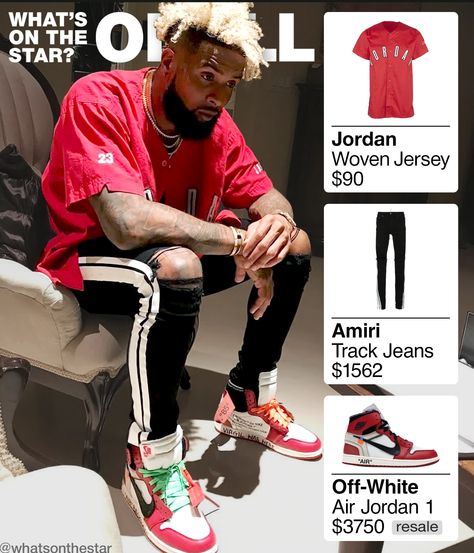 Jordan NRG Vault 92 Woven Jersey $90   Amiri Track Skinny-Fit Striped Jeans $1562  Off-White × Nike Air Jordan 1 Retro Chicago $3750 Off White Jordan 1 Outfit, Jordan 1 Off White Chicago, Obj Style, Off White Jordan 1, Jordan 1 Off White, Jordan 1 Outfit, Chicago Outfit, Off White Nike, Jordan Ones