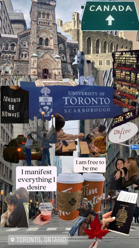 #miprimershuffle #myfirstshuffle #toronto #universityoftoronto #uoft Fashion Newspaper, Scrapbook Wallpaper, University Inspiration, College Vision Board, Manifesting Vision Board, Books Fashion, City Paris, Study In Canada, Canada City