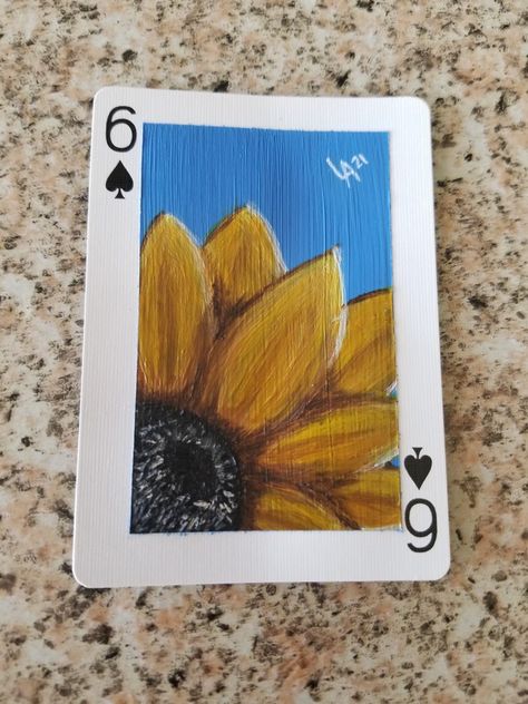 Paint Cards Aesthetic, Things To Paint On Cards, Drawings On Playing Cards, Painting A Deck Of Cards Ideas, Deck Of Cards Painting Ideas, Drawing On Cards Deck, Painting Deck Of Cards Ideas, Painted Cards Deck Aesthetic, Painting On Playing Cards Ideas