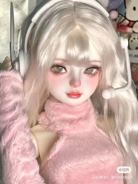 #bjds #dollmakeup #dollmaker #dolls #bjddoll #bjdmakeup #balljointeddoll #japanesedoll Bjd Face Up Tutorial, Bjd Doll Face, Dollette Makeup, Bjd Dolls Makeup, Bjd Makeup, Bjd Face, Pose Dolls, Doll Faces, Doll Plushies