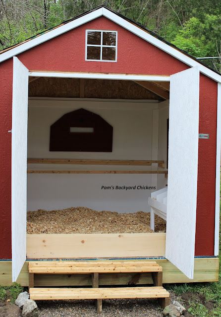 She’d Into Chicken Coop, Shed For Chicken Coop, Shed Turned Into Chicken Coop, Transform Shed Into Chicken Coop, Shed Coop Ideas, Metal Shed Turned Chicken Coop, Converting A Shed Into A Chicken Coop, Chicken Coop Lean To Design, Small Shed Chicken Coop