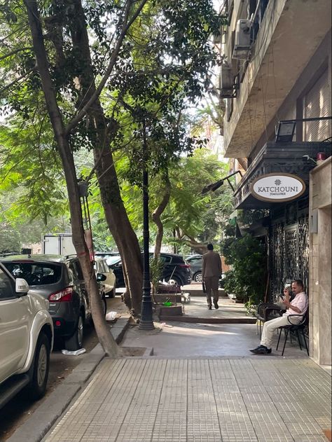 Egypt Street Photography, Street In Egypt, Egypt Vibes Aesthetic, Cairo Egypt Aesthetic, Cairo Aesthetic, Egypt Streets, Cairo Egypt City, Cairo Streets, Zamalek Cairo Egypt