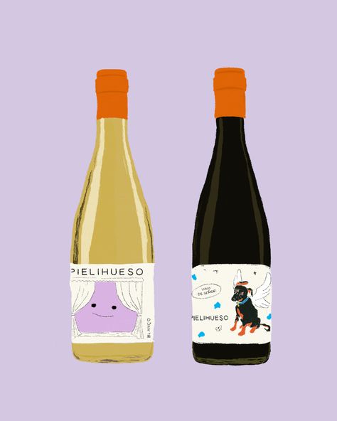 Illustration of wine bottles :)  If you want an illustration, email me at camilavvmansilla@gmail.com  credits: @pielihueso / WineArt / Illustration / WineLovers / ArtCommission / PinterestFinds Wine Bottle Illustration, Wine Illustration, Bottle Illustration, Wine Label, Wine Bar, Wine Bottles, Wine Lovers, Graphic Designer, Graphic Illustration