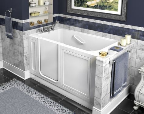 Bath Tub Tile, Bathtub For Elderly, Walk In Tub Shower, Curbless Showers, Walk In Tub, Bathtub Shower Combo, Ada Bathroom, Walk In Bath, Walk In Bathtub