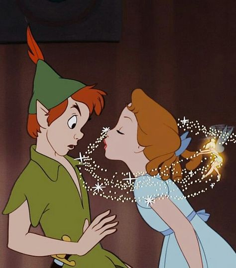 Peter pan and Wendy Disney Face Swaps, Vika Papper, Peter And Wendy, Peter Pan Disney, Kunst Tattoos, Peter Pan And Tinkerbell, 디즈니 캐릭터, Images Disney, I Love Cinema