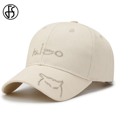 FS Stylish Khaki White Baseball Caps For Men Cotton Summer Women Hat Snapback Hip Hop Cap Streetwear Hip Hop Women, Pink Baseball Cap, Hip Hop Cap, Winter Streetwear, Women Hat, Winter Hats For Women, Baseball Caps, Hats For Women, Caps Hats