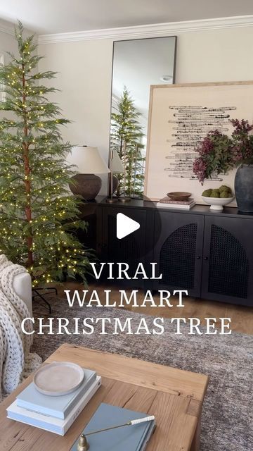 Jhackleen Boychew on Instagram: "🔗Comment SHOP for links- ✨VIRAL✨ Walmart Christmas tree under $180 🎄💃🏼-- it's SO GOOOOD!

🔔Follow for more holiday finds! - The best holiday decor sells out long before Christmas! 

#walmart #walmartfinds #christmastree #holidaydecor" Christmas Tree For Small Living Room, Viral Christmas Tree, Where To Put Christmas Tree, Slim Tree Decorating Ideas, 2 Christmas Trees In Living Room, Slim Christmas Tree Ideas Decorating, Christmas Tree Stand Ideas, Walmart Christmas Tree, Texas Christmas Tree