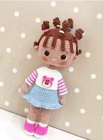 Modern Crochet Patterns, Crochet Dolls Free Patterns, Crochet Girls, Le Crochet, Single Crochet Stitch, Crochet Doll Pattern, Amigurumi Free Pattern, Doll Pattern, Crochet Patterns Amigurumi