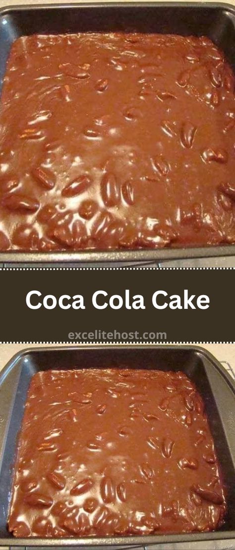 Coca Cola Cake Chocolate Coke Cake, Cocoa Cola Cake, Coke Cake, Cocoa Cola, Coca Cola Cake, Cola Cake, Cream Cheese Rolls, Bread And Butter Pudding, Crunchy Pecans