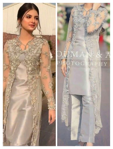 Glass Tissue Dresses, Net Material Dress Design, Net Suit Design, Net Dresses Design Ideas, Dress Designs For Stitching, Makeup Fails, Womens Trendy Dresses, Stylish Short Dresses, Pakistani Dresses Casual