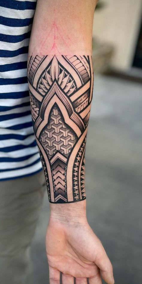 Maori Tattoo Arm, Polynesian Tattoo Sleeve, Ancestral Art, Cultural Appreciation, Tattoo Band, Pola Tato, Forearm Band Tattoos, Band Tattoo Designs, Polynesian Tattoo Designs