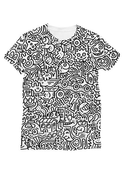 (PRE ORDER) Mr Doodle T-Shirt Deluxe Pack (White) Doodle Shirt Design, Mens Street Style Urban, Memphis Design Pattern, Mr Doodle, Clothing Prints, Doodle Shirt, Doodle Art Journals, Tshirt Printing Design, Doodles Zentangles