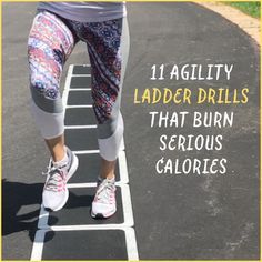 Want to mix up your workouts? Try these agility ladder drills! They improve your speed, agility, and quickness and burn tons of calories in the process. Basketball Agility Workouts, Agility Ladder Drills, Ladder Drills, Ladder Workout, Agility Drills, Chris Freytag, Agility Workouts, Yoga Handstand, Football Workouts