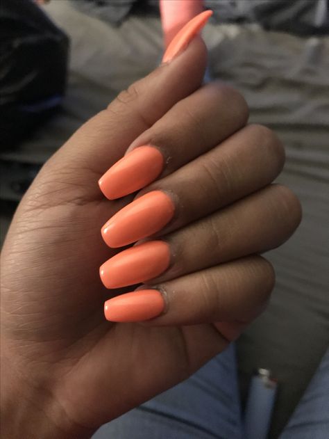 Matte Coral Nails, Coral Nails, Makeup Tattoos, Nail Tattoo, Orange Nails, Nail Inspo, Coral, Nail Art, Orange