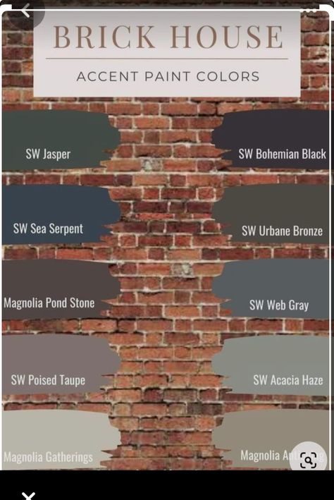 Paint That Compliments Red Brick, Dark Painted Fireplace Brick, Dark Brown Brick House Exterior, Red Brick Home Exterior, Orange Brick House Exterior Colors, Colors That Go With Red Brick, Orange Brick Houses, Brick Tudor, Brick House Colors