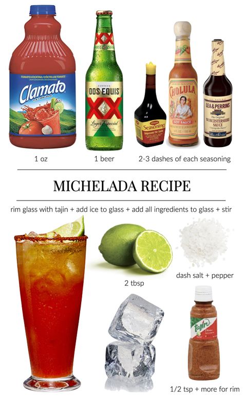 Mexican Michelada Recipe, Tamarindo Michelada Recipe, Authentic Michelada Recipe, Clamato Michelada Recipe, How To Make Micheladas, Easy Michelada Recipe, Spicy Michelada Recipe, How To Make A Michelada, Mexican Themed Drinks