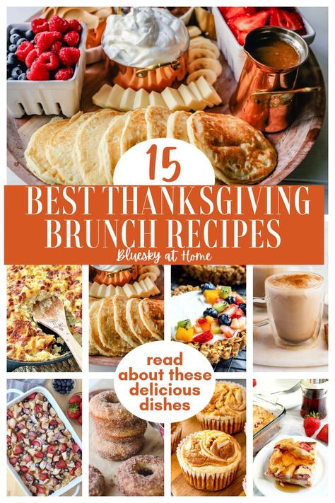 Indulge in the flavors of fall with delicious breakfast dishes perfect for your Thanksgiving brunch. Discover easy-to-make recipes that combine seasonal ingredients for a festive start to your holiday. Elevate your brunch menu with these creative ideas that will impress family and friends alike! Thanksgiving Breakfast Potluck Ideas, Host Breakfast Ideas, After Thanksgiving Breakfast, Brunch Ideas Thanksgiving, Thanksgiving Brunch Ideas Turkey, Best Thanksgiving Breakfast, Easy Thanksgiving Brunch Recipes, Easy Thanksgiving Breakfast Recipes, Fun Thanksgiving Breakfast Ideas