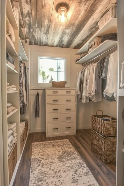 "Create a dream Walk-In Closet on a budget with this DIY project! 🛠️👗 Perfect for maximizing storage and style. #DIYCloset #WalkInClosetDIY #BudgetFriendlyDecor" Small Walkin Closet, Small Walk In Closet Organization, Closet On A Budget, Diy Walk In Closet, Organizing Walk In Closet, Master Closet Design, Small Walk In Closet, Small Closet Space, Beautiful Closets