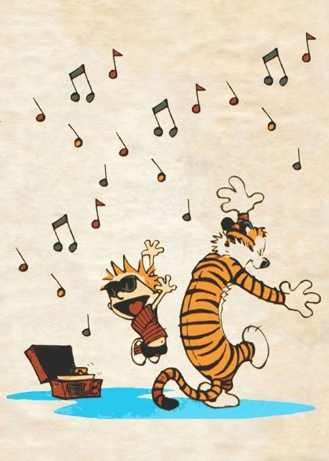 Calvin And Hobbes Tattoo, Calvin And Hobbes Wallpaper, Calvin Und Hobbes, Calvin And Hobbes Quotes, Calvin Y Hobbes, Calvin And Hobbes Comics, Calvin Hobbes, Dance Poster, Bd Comics