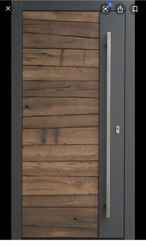 Rustic Front Door, Metal Front Door, Trendy Door, Sliding Door Design, Modern Front Door, Rustic Barn Door, Wood Architecture, Entrance Door Design, Wooden Door Design