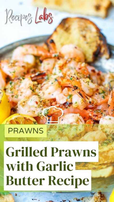 Grilled Prawns with Garlic Butter Recipe Grilled Tiger Prawns, Prawn Meat Recipes, Tiger Prawns Recipe Grilled, Bbq Prawns Marinade, Grilled Prawns Recipe Garlic Butter, Prawn Marinade Recipes, Jumbo Prawns Recipes, Barbecue Prawns, Grilled Prawns Recipe