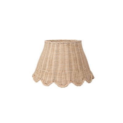 Scalloped Lamp Shade, Scalloped Lamp, Rattan Lampshade, Rattan Lamp, Harp, Lamp Shades, Home Lighting, Lamp Shade, Lamp Light