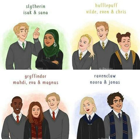 Skam characters in Hogwarts house students Skam Wallpaper, Skam Aesthetic, Noora Saetre, Evak Skam, Skam Espana, Skam Norway, Boy Squad, Slytherin And Hufflepuff, Online Teacher