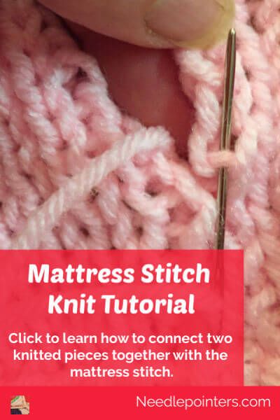 How To Seam Knit Pieces Together, How To Join Two Knitted Pieces, How To Join Knitting Pieces, Mattress Stitch Tutorial, How To Sew Knitting Pieces Together, Mattress Stitch Knitting Video, How To Join Knitted Pieces, Sewing Knitted Seams Together, How To Knit Two Pieces Together