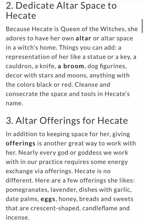 Hecate Altar & Offerings Hecate Information, Hecate Altar Offerings, Hekate Offering Ideas, Signs Hecate Is Calling You, Alter For Hecate, Hecate Goddess Offerings, Hecate Correspondence, Hecate Alter Ideas, Hecate Offering Ideas