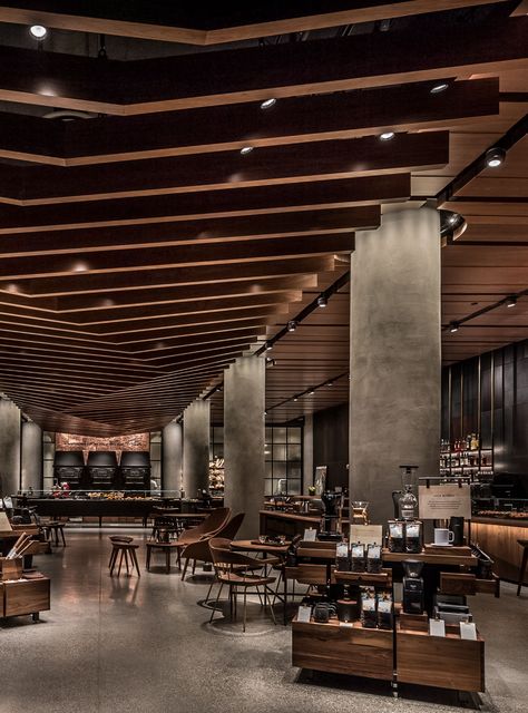 Starbucks Cafeteria, Restaurant Cafe Design, Starbucks Interior, Starbucks Seattle, Starbucks Locations, Starbucks Store, Starbucks Reserve, 카페 인테리어 디자인, Modern Restaurant