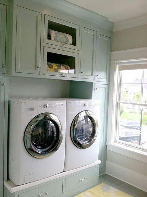 Bathroom Laundry Room Combo, Laundry Room Storage Shelves, Laundry Room/mud Room, Small Laundry Room Organization, Room Storage Diy, Dream Laundry Room, Bathroom Laundry Room, Laundry Room Bathroom, Laundry Room Cabinets