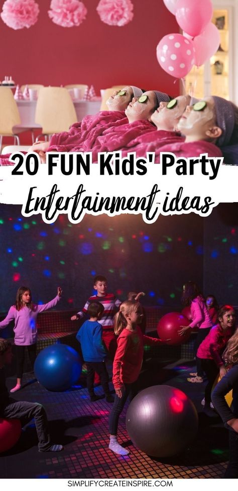 The best kids party entertainment ideas to keep kids entertained a your next celebration. Fun ways to entertain kids at birthday parties and tips for the types of entertainment that is good for children's birthday parties. Birthday Party Games For Kids Age 9, Kids Events Ideas Fun Activities, Birthday Party 8 Girl, Fun Kids Party Ideas, 6year Birthday Party Ideas, Party Ideas For 8 Year Girl, Party Ideas For 9 Year Girl, 8th Birthday Party Ideas For A Girl, Fun At Home Birthday Party Ideas