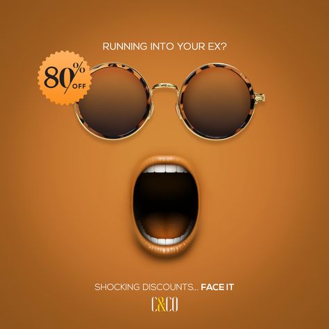 Eyeglasses Creative Ads, Opticals Creative Ads, Sunglasses Ads Ad Campaigns, Creative Discount Ads, Sunglasses Social Media Design, Glasses Social Media Design, Eyewear Creative Ads, Sunglasses Creative Ads, Good Friday Creative Ads