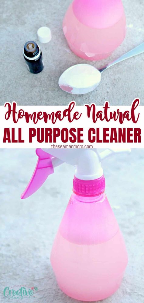 Homemade All Purpose Cleaner, Diy All Purpose Cleaner, All Purpose Cleaner, Deep Cleaning Tips, Homemade Cleaning Products, Cleaning Spray, Diy Cleaners, Cleaning Recipes, Household Products