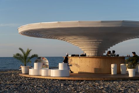 Pool Bar Design, Colorful Room Decor, Cool Tree Houses, Architecture Images, Outdoor Cafe, Canopy Design, Resort Villa, Beach Bar, Outdoor Restaurant