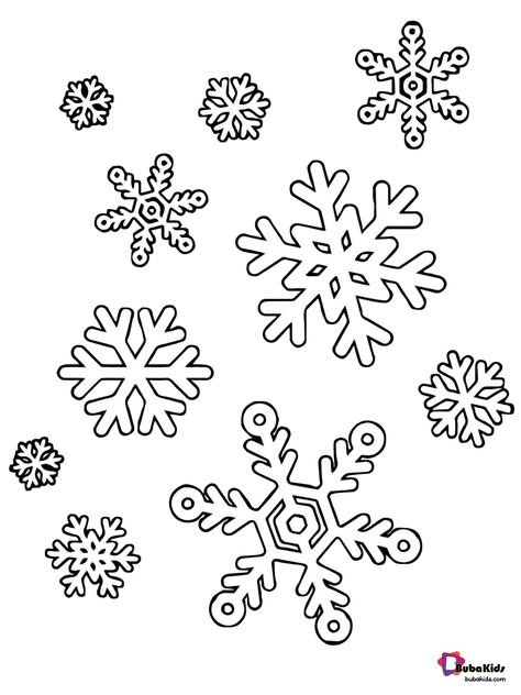 Winter snowflakes coloring page.  Collection of cartoon coloring pages for teenage printable that you can download and print. Snowflake, Winter #Snowflake, #Winter Christmas Snow Background, Snow Coloring, Easy Snowflake, Snowflake Coloring Pages, Snowflake Pictures, Coloring Pages For Teenagers, Birth Colors, Simple Snowflake, Round Robin