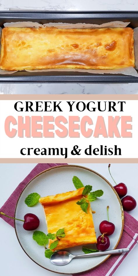 Yogurt And Condensed Milk Cheesecake, Baked Greek Yogurt Cheesecake, Lemon Yogurt Cheesecake, Greek Yogurt Cheesecake Healthy, Greek Yogurt Cheesecake Pudding, Yogurt Cheesecake Recipe, Recipes Using Vanilla Yogurt, Nonfat Greek Yogurt Recipes, Cheesecake Frozen Yogurt Recipe